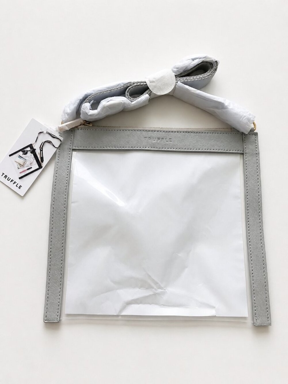 Truffle Original Clarity Crossbody Dove Grey Gray New in Package Discontinued